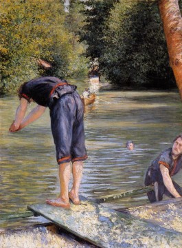 Bañistas Gustave Caillebotte Pinturas al óleo